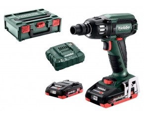 Metabo SSW 18 LTX 400 BL Akumulatorowe zakrętaki udarowe, 18V 2X4.0 Ah, MetaBOX 602205800