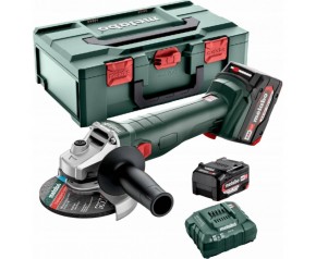 Metabo W 18 L 9-125 Q Akumulatorowa szlifierka kątowa (18 V 2x5,2 Ah)MetaBox165L 602249650