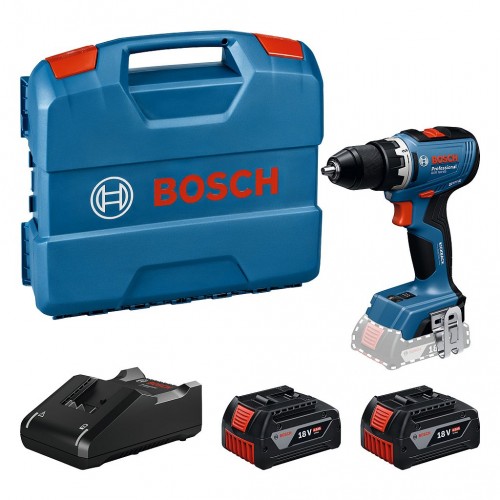 BOSCH GSR 18V-65 PROFESSIONAL Wiertarko-wkrętarka, 2× GBA 4.0Ah, L-case 06019N3231