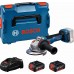 BOSCH GWS 18V-11 PROFESSIONAL Szlifierka kątowa, 2x GBA 18V 5.0Ah, L-BOXX 06019N4103