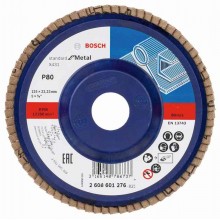 BOSCH Listkowa tarcza szlifierska X431, Standard for Metal,125 mm, 22,23 mm, 80 2608601276