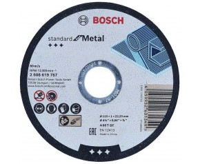 BOSCH Standard for Metal Straight Cutting Disc 115 mm, 22.23 mm 2608619767