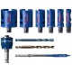 BOSCH Zestaw pił otwornic EXPERT Construction Material, 10 szt. 2608900490