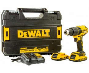 DeWALT DCD778D2T Akumulatorowa wiertarko-wkrętarka udarowa (65Nm/18V/2x2,0Ah) Tstak