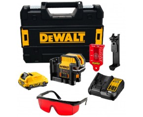 DeWALT DCE0822D1R Laser krzyżowy, wiązka czerwona XR (10,8V/1x2,0Ah) Walizka Tstak