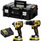 DeWALT DCK2062D2T akumulatorowy zestaw Combo DCD709 + DCF809 18V, Li-Ion 2x2,0Ah