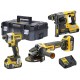 DeWALT DCK305P3T Combo Zestaw DCH273N + DCG405 + DCF887 + DCB115 + (18V/3x5,0Ah) Tstak