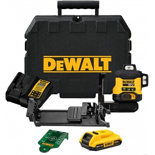 DeWALT DCLE34031D1 Kompaktowy laser 3 x 360° (18V/1x2,0Ah) Walizka