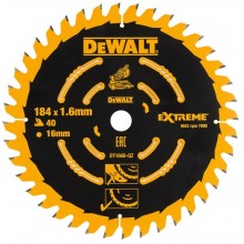 DeWALT DT1668 Tarcza pilarska 184x16 mm 40T
