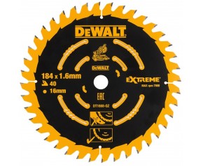 DeWALT DT1668 Tarcza pilarska 184x16 mm 40T