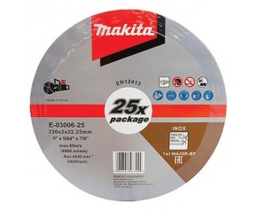 Makita E-03006-25 Tarcza tnąca 230 x 2 x 22,23 mm, 25, stal