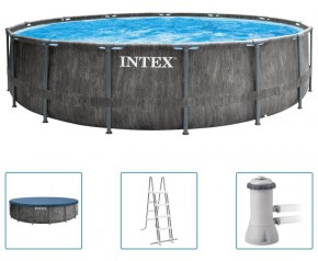 INTEX GREYWOOD PRISM FRAME PREMIUM POOLS Basen set 457 x 122 cm 26742NP