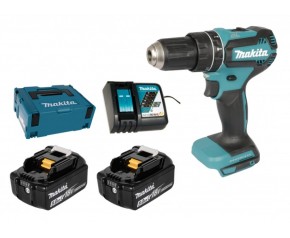 Makita DHP485RTJ Akumulatorowa wiertarko-wkrętarka udarowa Li-ion (2x5,0Ah/18V) Makpac