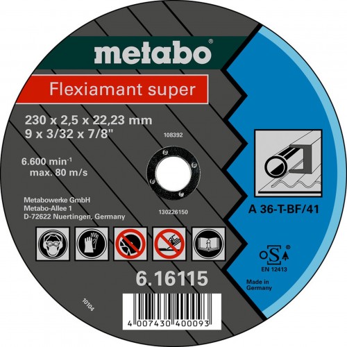 Metabo Fleximant super Tarcza 125x2,0x22,23 Stal 616101000