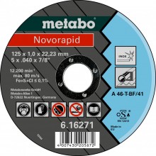 Metabo Novorapid Tarcza 125 x 1,0 x 22,23 inox, TF 41 616271000