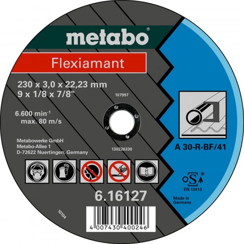 Metabo Flexiamant Tarcza tnąca 125 x 2,5 x 22,23 stal, TF 42 616310000