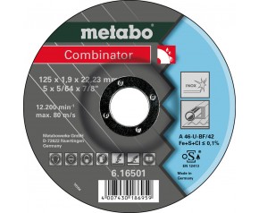 Metabo Combinator Tarcza tnaca 125x1,9x22,23 Inox 616501000