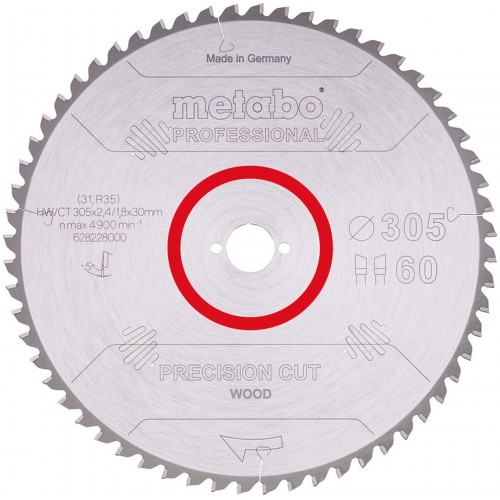 Metabo tarczowa Precision Cut HW/CT 305x30, 60 Wz 5° 628228000