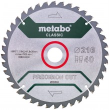 Metabo Piła tarczowa Classic 216x30 Z40 WZ 5 ° NEG / B 628652000