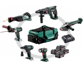 Metabo Combo Set 6.1 Maszyny akumulatorowe w zestawie (18V/4x4.0Ah) Torba 685211000