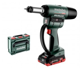 Metabo 601788800 NMP 18 LTX BL M10 Akumulatorowa nitownica 2x4.0 Ah, MetaBOX