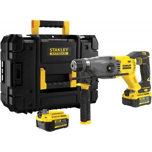 STANLEY SFMCH900M22 FatMax V20 Aku Młotowiertarka SDS-Plus (18V/2x4,0Ah/2,0J)