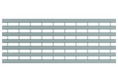 ACO Drainlock V/X100 - B125, Ruszt w podłużne mostki z profili U 1,0 m, stal ocynk. 132555