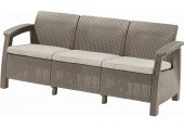 ALLIBERT CORFU LOVE SEAT MAX Sofa, 182 x 70 x 79cm, cappuccino/beżowy 17197959