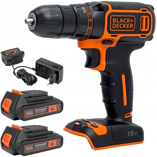 Black & Decker BDCDC18B Wiertarko wkrętarka Li-Ion (2x1,5Ah/18V) 10,3/30Nm