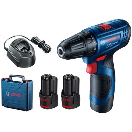 BOSCH GSR 120-LI Wiertarko-wkrętarka akumulatorowa 2x GBA 12V 2.0Ah 06019G8000