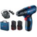 BOSCH GSR 120-LI Wiertarko-wkrętarka akumulatorowa 2x GBA 12V 2.0Ah 06019G8000