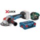 BOSCH GWX 18 V-10 SC Aku szlifierka kątowa X-LOCK, 125mm, bez baterii 06017B0400