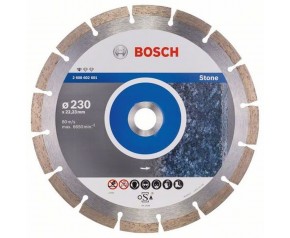 BOSCH Diamentowa tarcza tnąca Standard for Stone 230 x 22,23 x 2,3 x 10 mm 2608602601