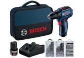 BOSCH GSR 12V-30 PROFESSIONAL Akumulatorowa Wiertarko-wkrętarka, 12V 2x2,0Ah 06019G9001