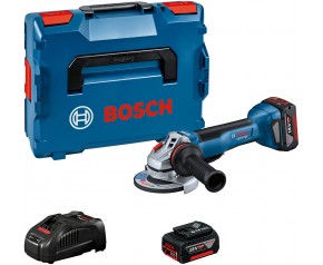 BOSCH GWS 18V-10 P Aku szlifierka kątowa, 2x 5,0Ah, L-BOXX 06019J4101