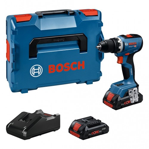 BOSCH GSR 18V-65 PROFESSIONAL Wiertarko-wkrętarka, 2× ProCORE 4.0Ah, L-Boxx 06019N3206