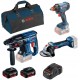 BOSCH Zestaw Combo GBH 180-LI+GWS 180-LI+GDX 180+2xGBA 18V 5,0Ah+GAL 1880 CV 0615990M5G