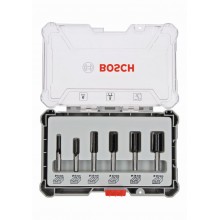 BOSCH Zestaw frezów z prostym trzpieniem 8 mm, 6 szt. 2607017466