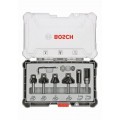 BOSCH Zestaw frezów do wykańczania i wyrównywania, trzpień 6 mm, 6 szt. 2607017468 BOSCH Zestaw frezów do wykańczania i wyrównywania, trzpień 6 mm, 6 szt. 2607017468