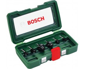 BOSCH 6-częściowy zestaw frezów HM (chwyt 6 mm) 2607019464