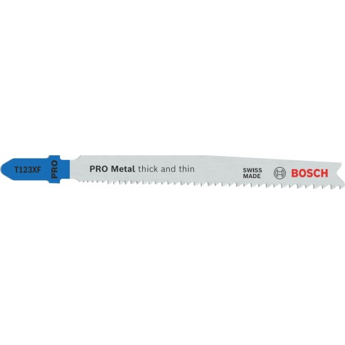 BOSCH Brzeszczot do wyrzynarki PRO Metal thick and thin T123XF, 100 mm, 3 szt. 2608638472