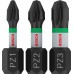 BOSCH Bit PRO PZ Impact, PZ1 × 25, PZ2 × 25, PZ3 × 25 mm, 3 szt. 2608522471