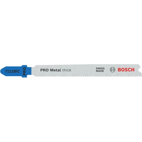 BOSCH Brzeszczot do wyrzynarki PRO Metal thick T121BFC, 92 mm, 100 szt. 2608655112