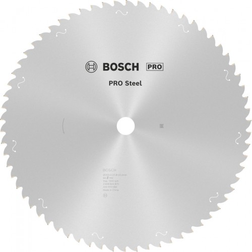 BOSCH Tarcza pilarska PRO Steel, do narzędzi przewodowych, 355 × 2,2 × 25,4 mm, T66