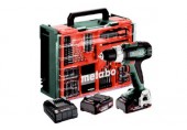 Metabo BS 18 L Set Wiertarko-wkrętarka akumulatorowa (18V 2x2Ah) 614051710