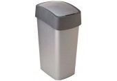 CURVER FLIP BIN 45L Kosz na śmieci 65,3 x 29,4 x 37,6 cm srebrny/szary 02172-686