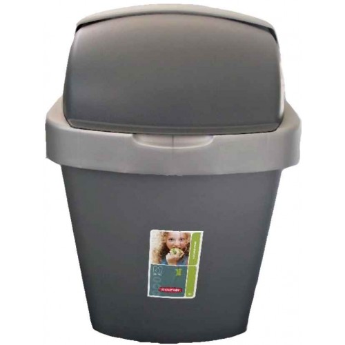 CURVER Kosz na śmieci Roll Top, 34,9 x 29,2 x 56 cm, 25L, Srebrny, 03976-373 CURVER Kosz na śmieci Roll Top, 34,9 x 29,2 x 56 cm, 25L, Srebrny, 03976-373
