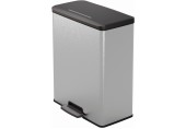 CURVER DECO BIN 65L Kosz na śmieci 48,6 x 31,6 x 61,5 cm srebrny 01128-C70