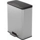 CURVER DECO BIN 65L Kosz na śmieci 48,6 x 31,6 x 61,5 cm srebrny 01128-C70