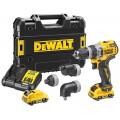 DeWALT DCD703L2T Aku wiertarko-wkrętarka (57 Nm/12V/2x3,0Ah) Tstak